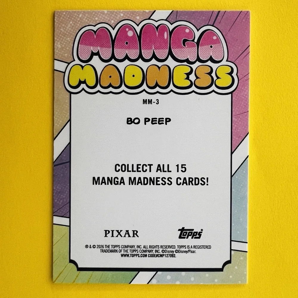 2026 Topps Disney Pixar Manga Madness Bo Peep‎ MM-3 Insert